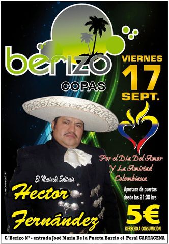 PRESENTACION EN DISCOTECA COLOMBIANA ERISO POR EL DIA DEL AMOY Y LA MISTAD COLOMBIANA 17 09 2011