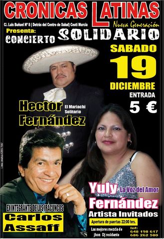 PRESENTACION SOLIDARIA EN DISCOTECA CRONICAS LATINAS 19 12 2010 CEUTI MURCIA
